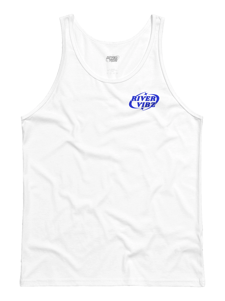 Men's Blue Starry River Vibz Logo Tank product image (2)
