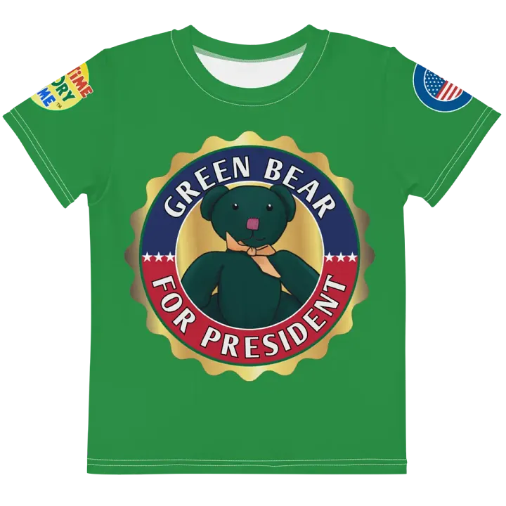 Green Bear Presidential Kid Tee product image (1)