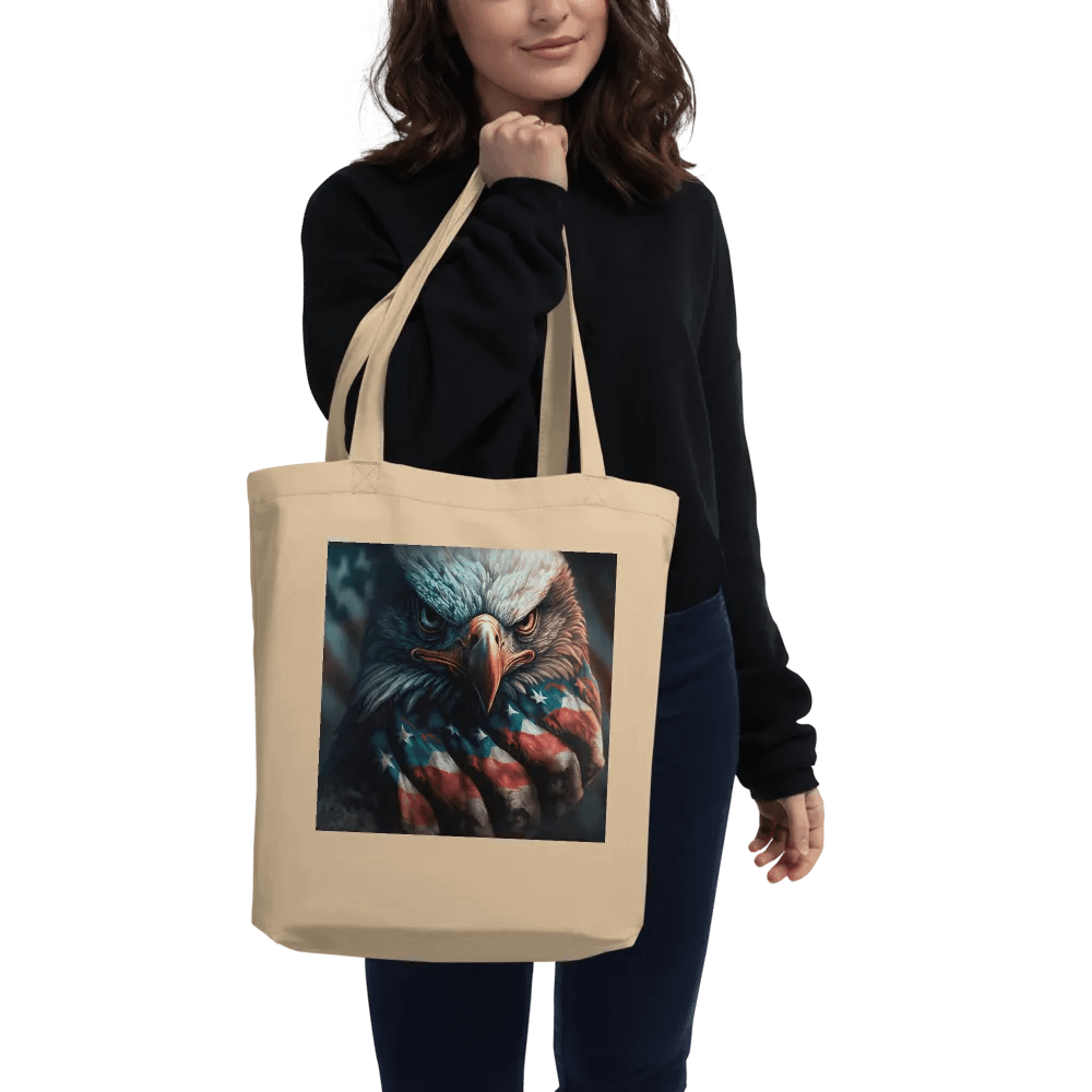 Patriotic Eagle Eco Tote Bag product image (2)