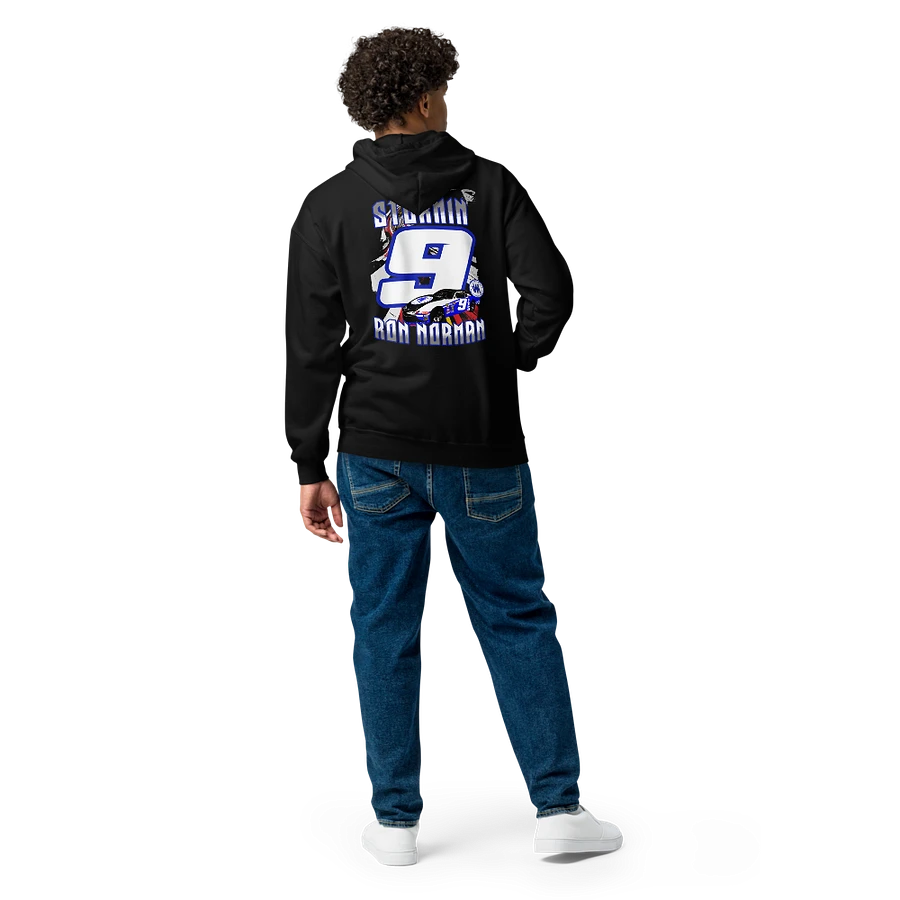 Stormin Ron Norman #9 VWM Logo Full Zip Hoodie front logo/full back print product image (8)