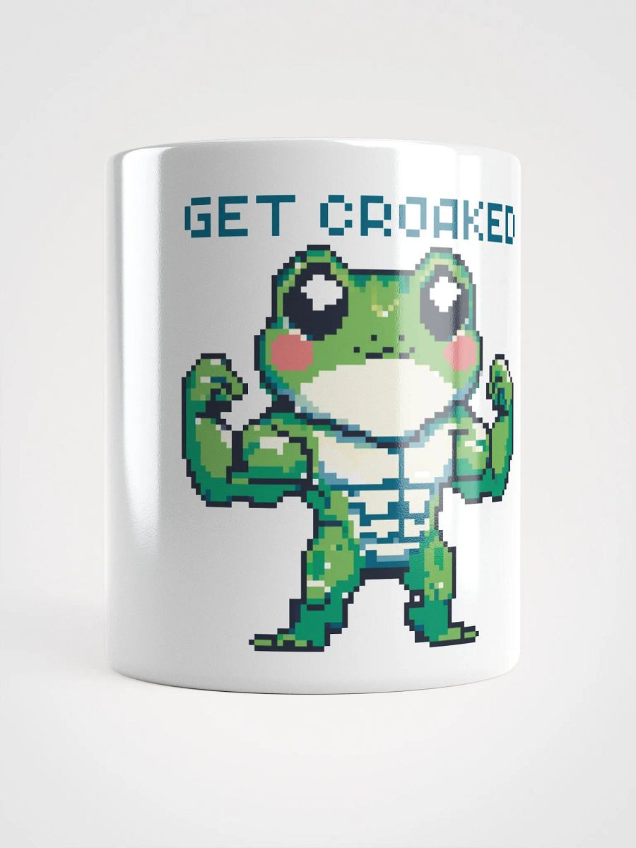 Get Croaked Yoked Pixel Frederick White Mug product image (1)
