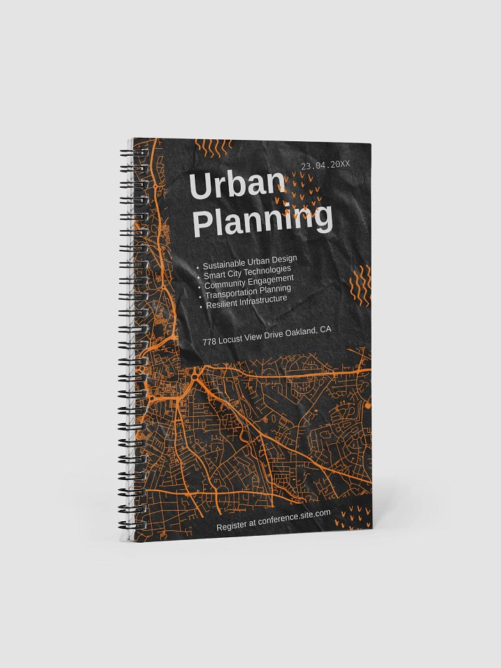 Spiral Notebook for Urban Planning – City Design Sketchbook for Creatives product image (1)