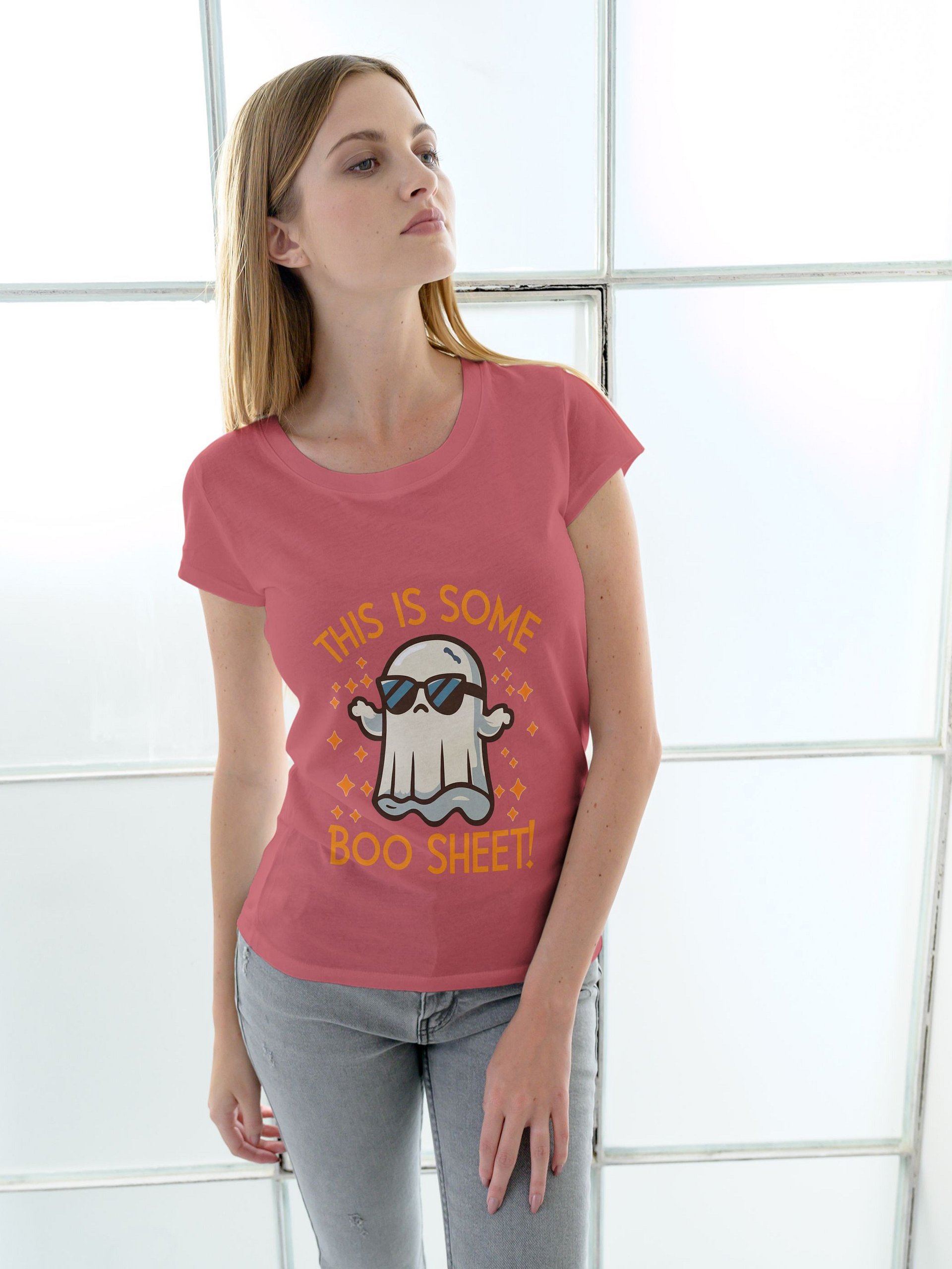 Funny Ghost Halloween T-Shirt | This is Some Boo Sheet product image (176)