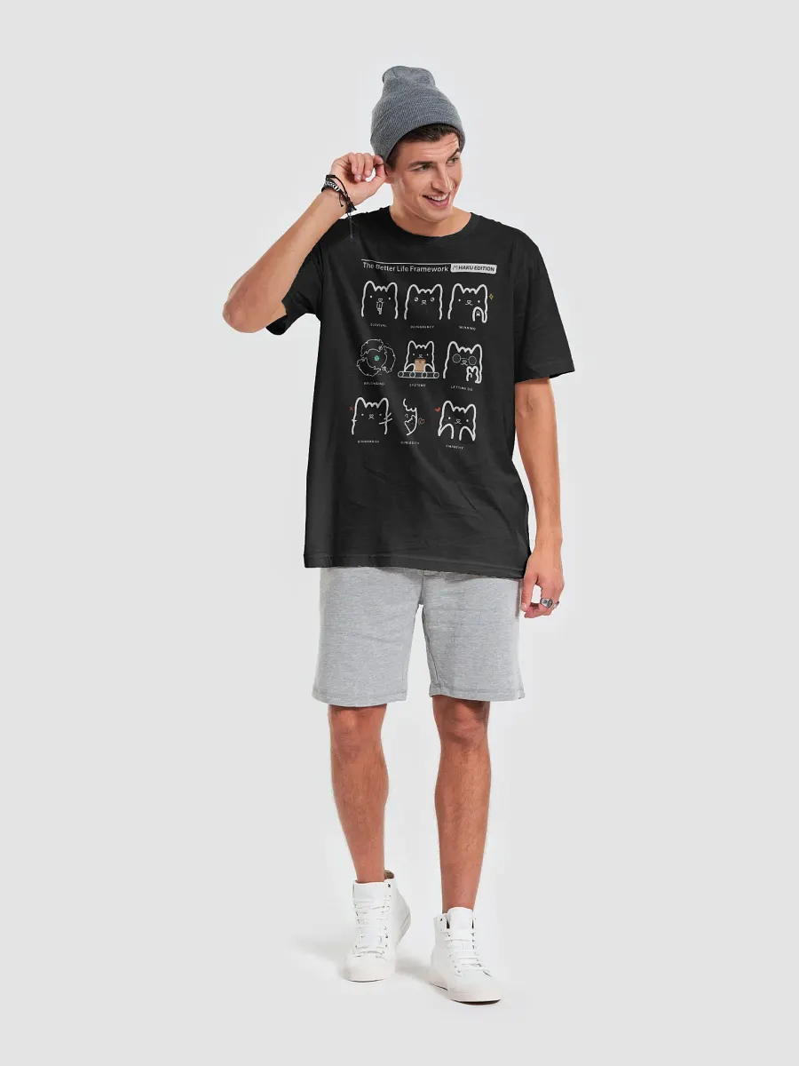 Better Life Framework Tee (HAKU) [BLACK] product image (6)