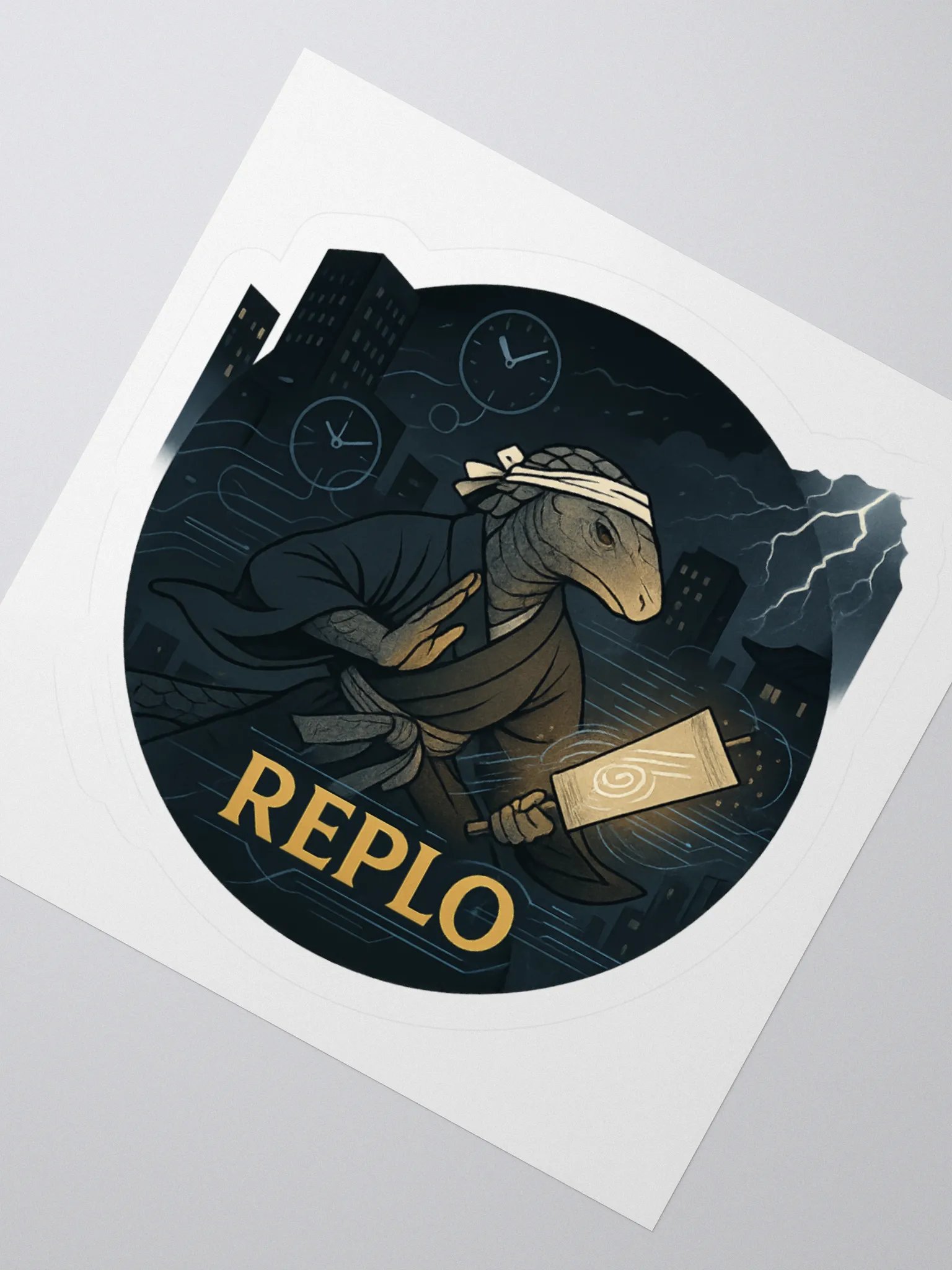 Replo Midnight Courier Sticker product image (5)