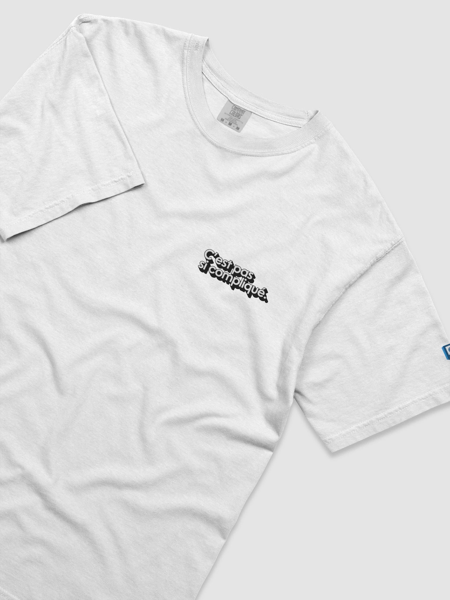 T-shirt C'est pas si compliqué. (petit logo noir) product image (3)