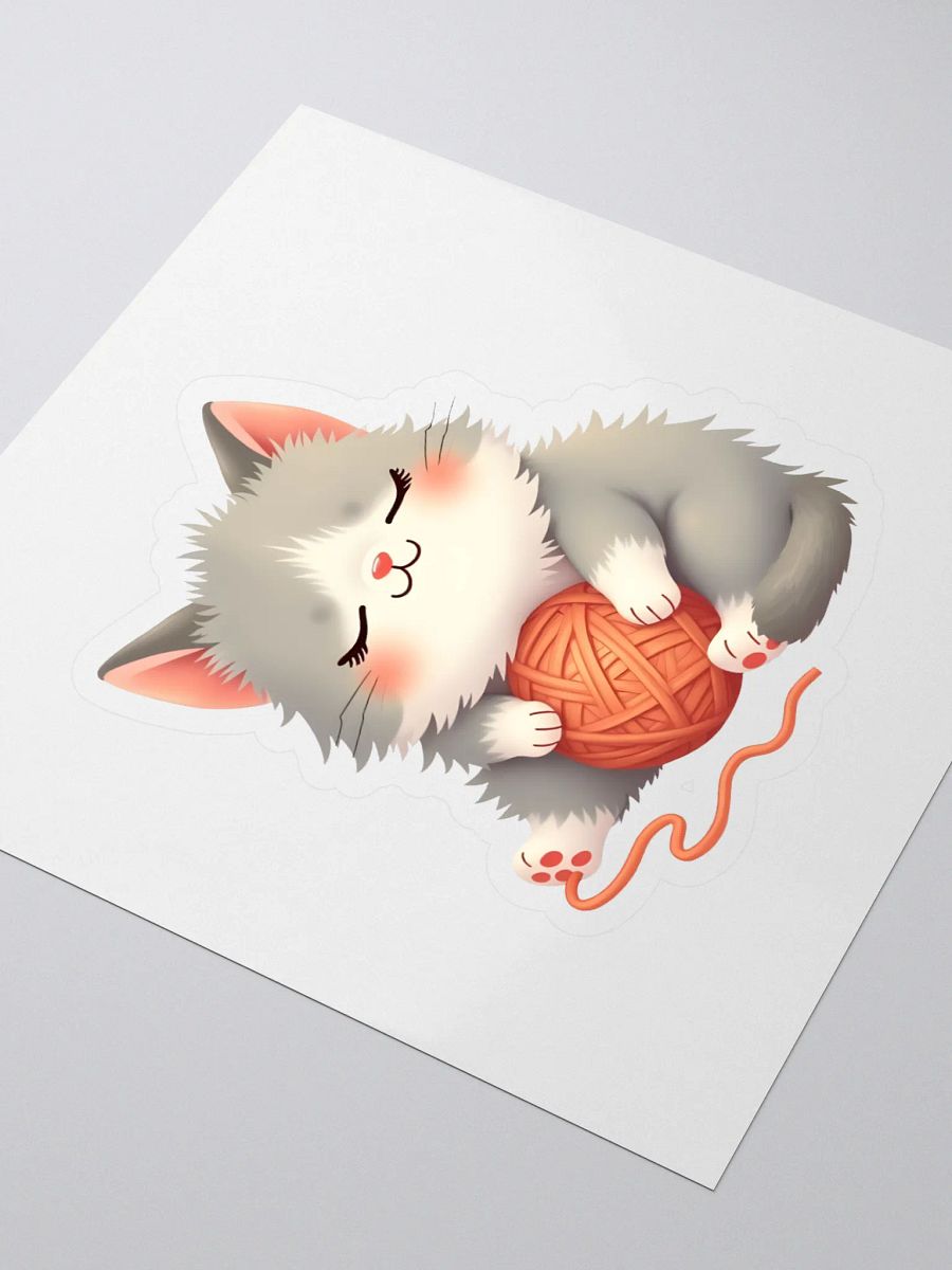 Sleeping Kitten Sticker product image (3)