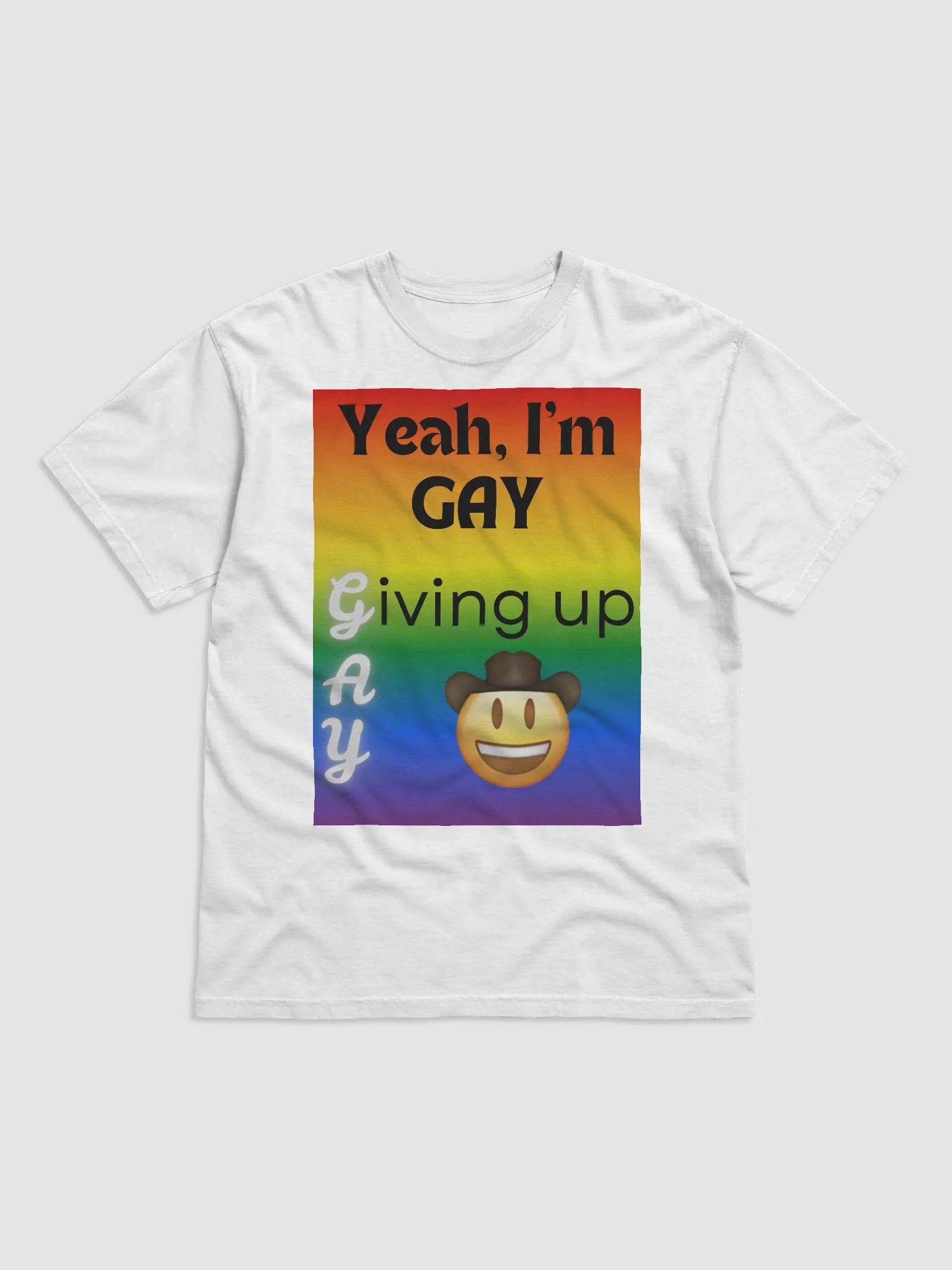 Gay Pride "Giving Up" TShirt product image (1)
