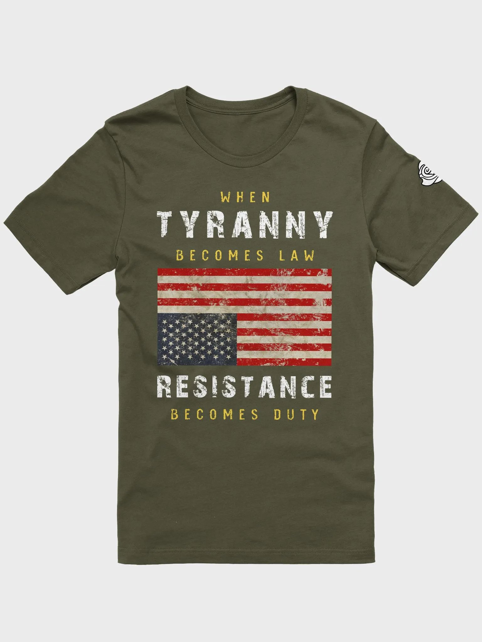 Tyranny / Resistance Supersoft Tee - Olive product image (1)