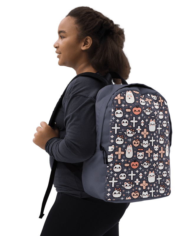 Cats and Crosses Minimalist Backpack product image (9)