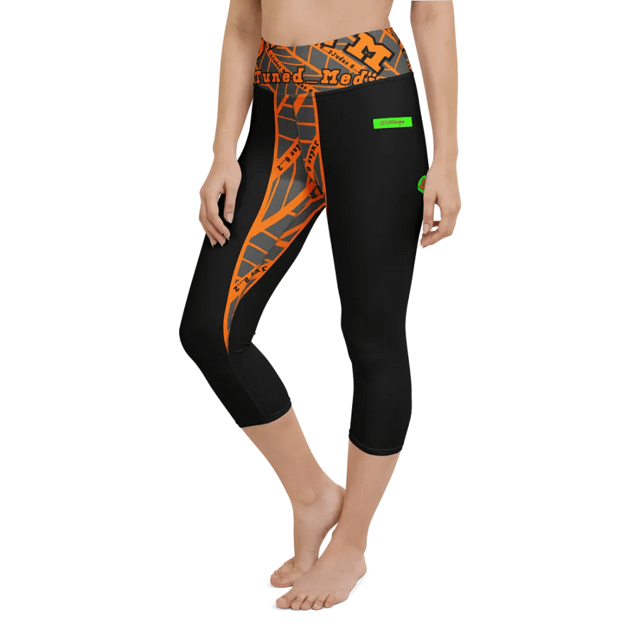 90s Vibes All-Over Yoga Capri Leggings product image (6)