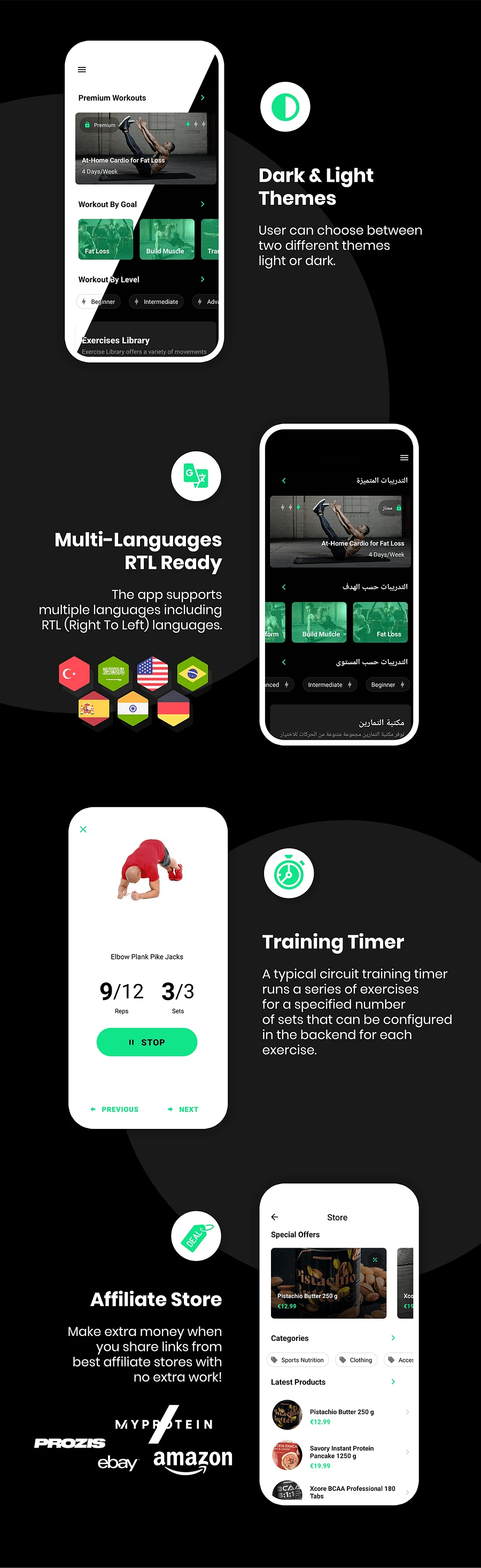 FitBasic - Complete React Native Fitness App + Multi-Language + RTL Support product image (4)