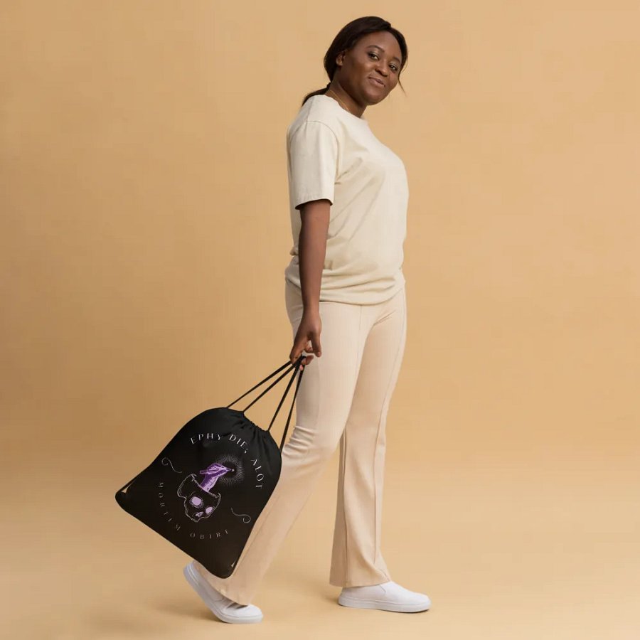 The Heritage Collection Lilac Drawstring Bag product image (3)