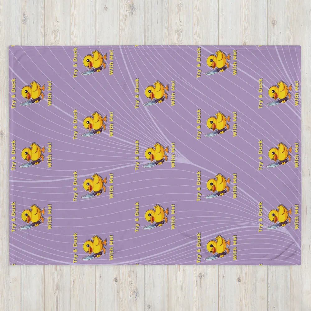 Quack & Slash Throw Blanket product image (4)
