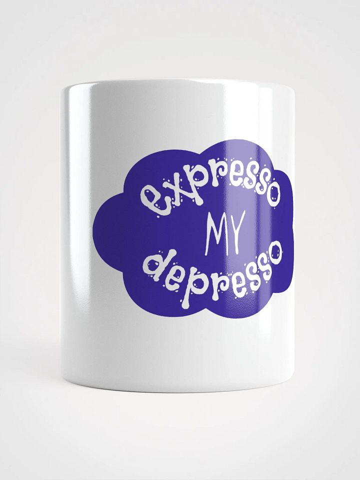 Expresso my Depresso Mug, Purple Cloud, White Mug product image (1)