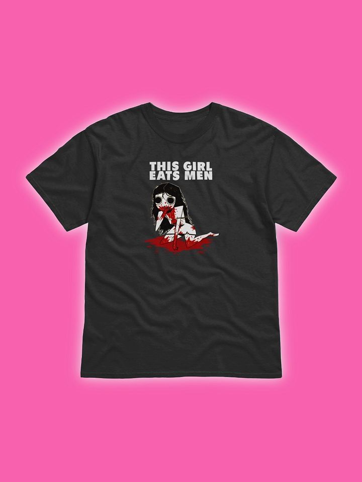 This Girl Eats Men Black T-Shirt product image (1)