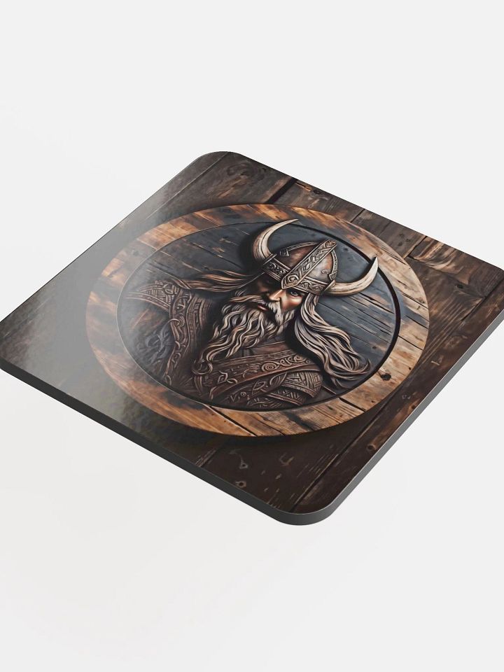 Glossed Cork Coaster - Viking product image (1)