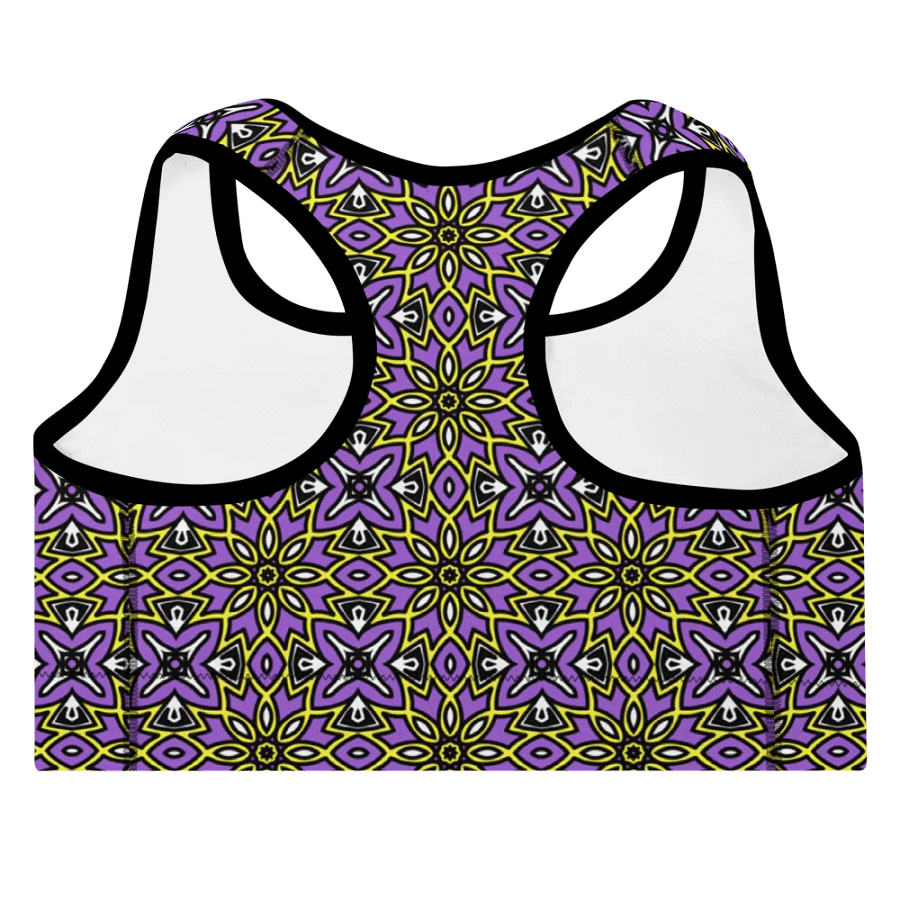 Non-Binary Abstract (1) - Padded Sports Bra product image (4)