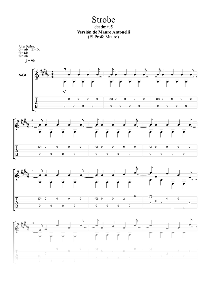 Strobe - Guitar Tabs product image (1)
