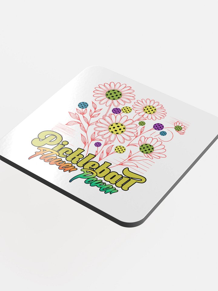 Pickleball Flower Power Coaster Set product image (1)