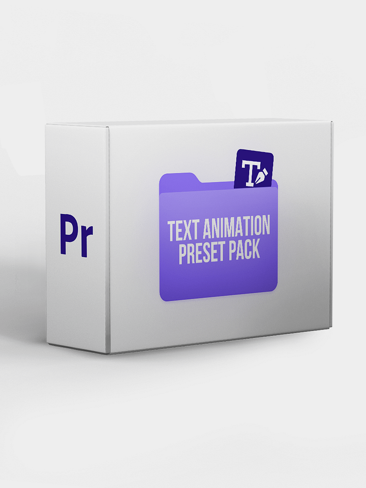 Premiere Pro Text Animation Presets Pack #1 product image (1)