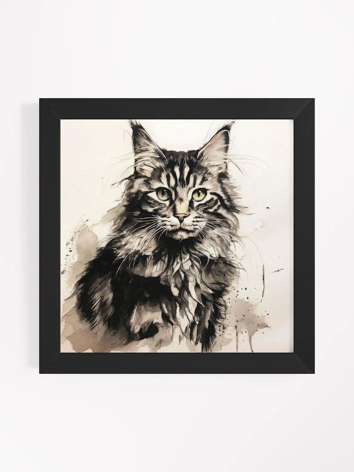 Whiskered Wonder Framed Art Print product image (1)