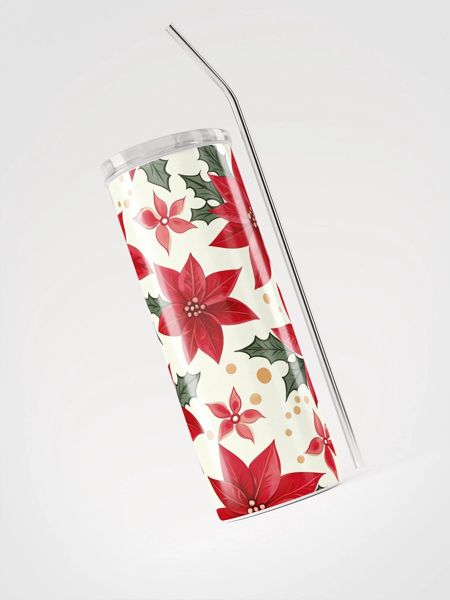 Poinsettia Stainless Steel Tumbler product image (3)