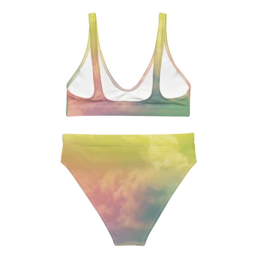 Blur cloud rainbow Design High Waisted Bikini - V12 product image (5)