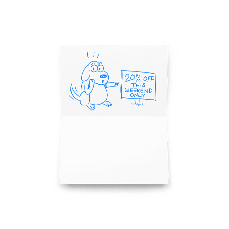 "Beware of dog" card product image (7)