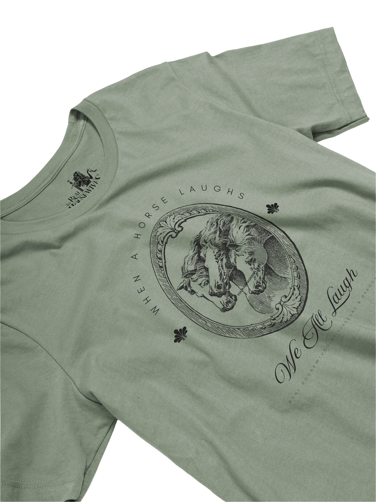 When A Horse Laughs Tee - Black product image (2)