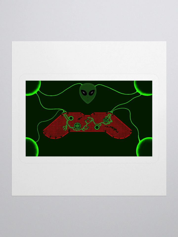 Futuristic Gaming Controller Kiss Cut Stickers product image (4)