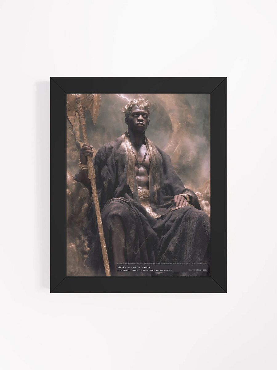Shango: The Enthroned Storm – Framed Matte Poster product image (28)