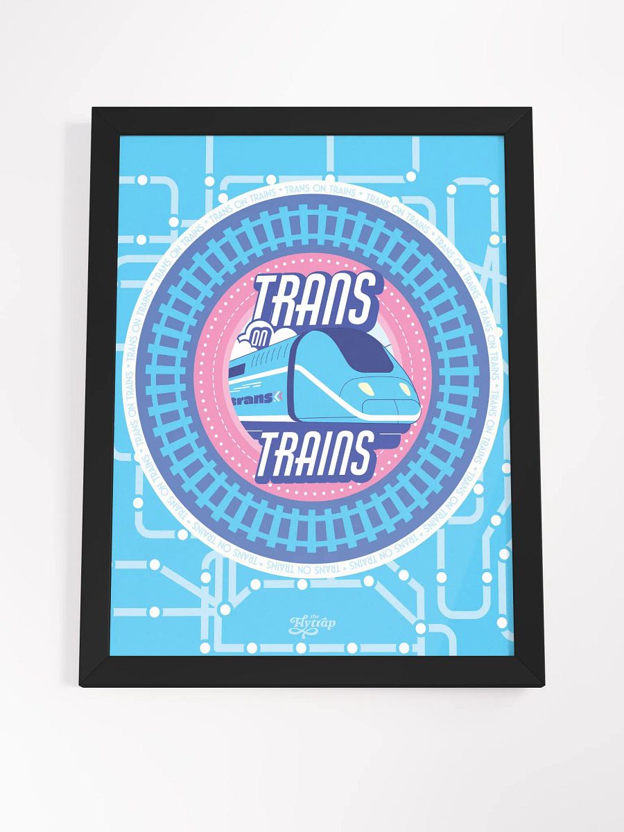 Trans on Trains 12x16 framed poster product image (12)