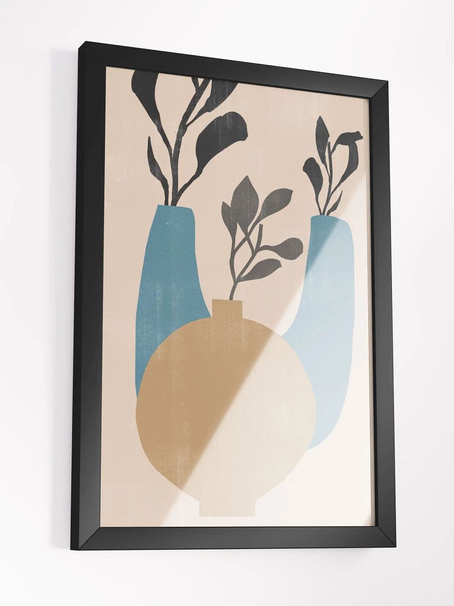 Abstract Vases and Foliage Matte Poster | Nature-Inspired Elegance for Modern Spaces product image (4)