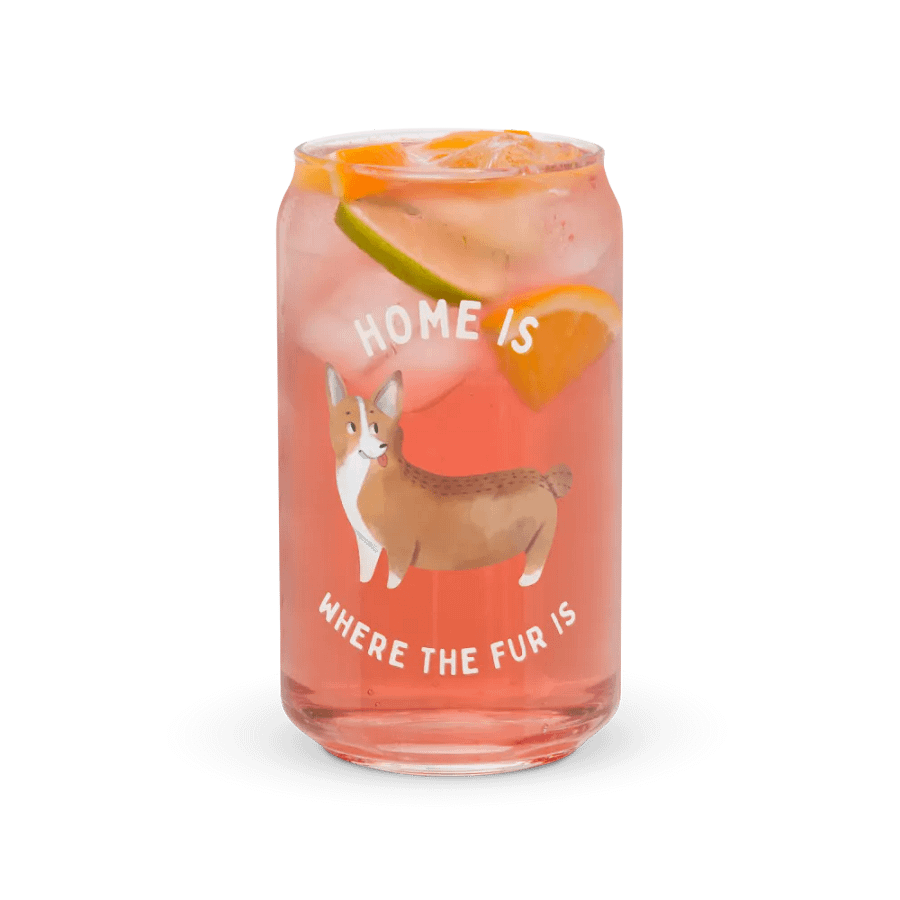 Home Is Where the Fur Is – Cozy Pet Lover’s Glass Mug With Lid product image (37)