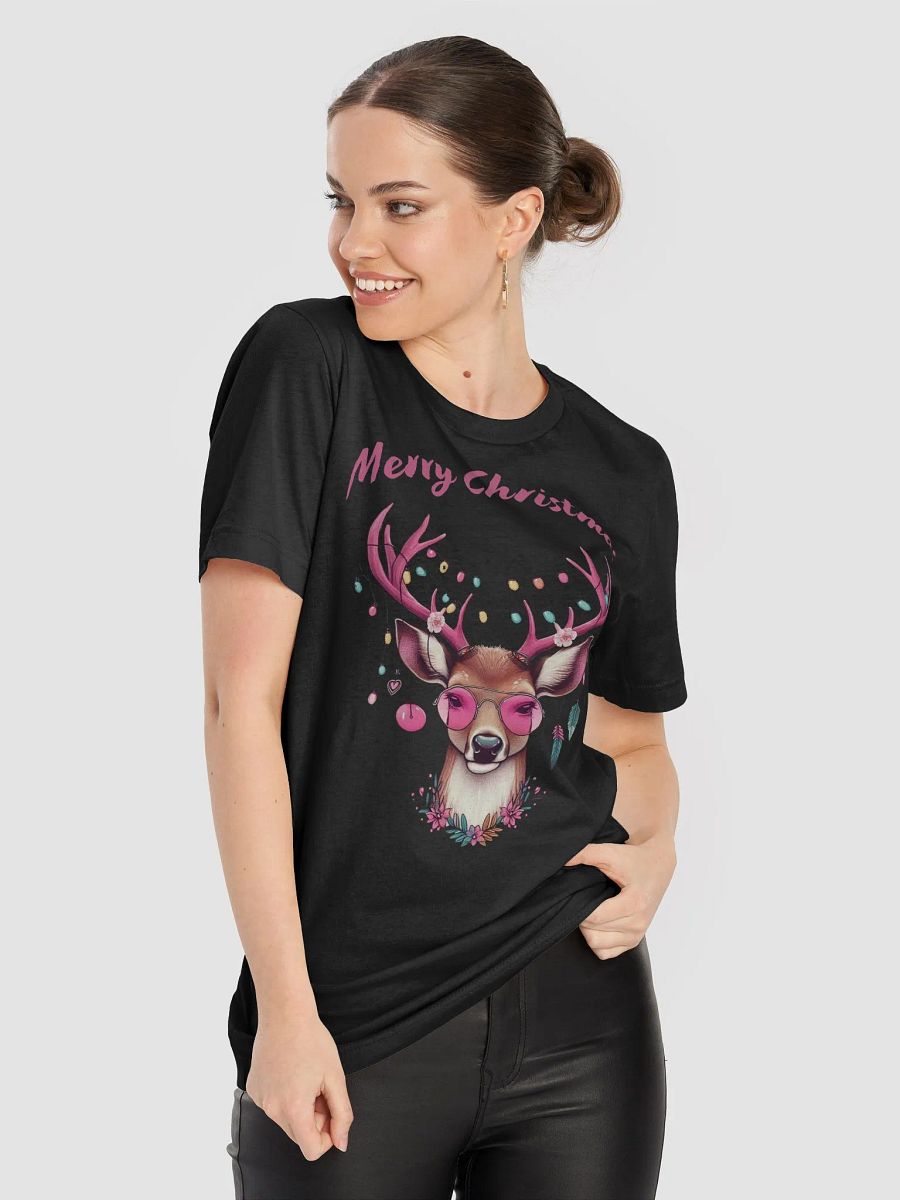 Festive Deer Merry Christmas T-Shirt product image (4)