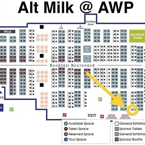 Come see @altmilkmag in person at #AWP24 at table 3101 (by the gender neutral bathrooms lol). We will have copies of the mag ...