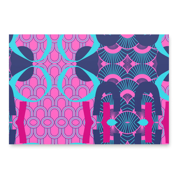 Geometry has the Blues Wrapping Paper product image (1)