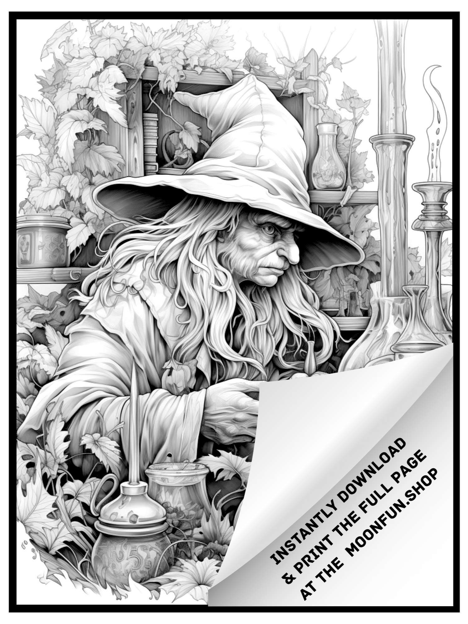 🕸️ 150 Spooktacular Halloween Coloring Pages for Teens & Adults product image (9)