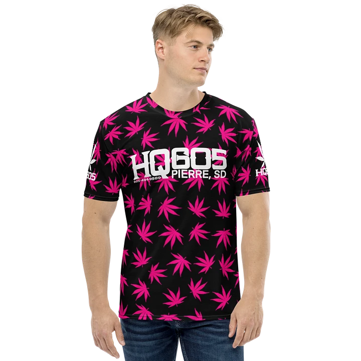 HempQuarters Pink Marijuana Leaf Shirt product image (2)