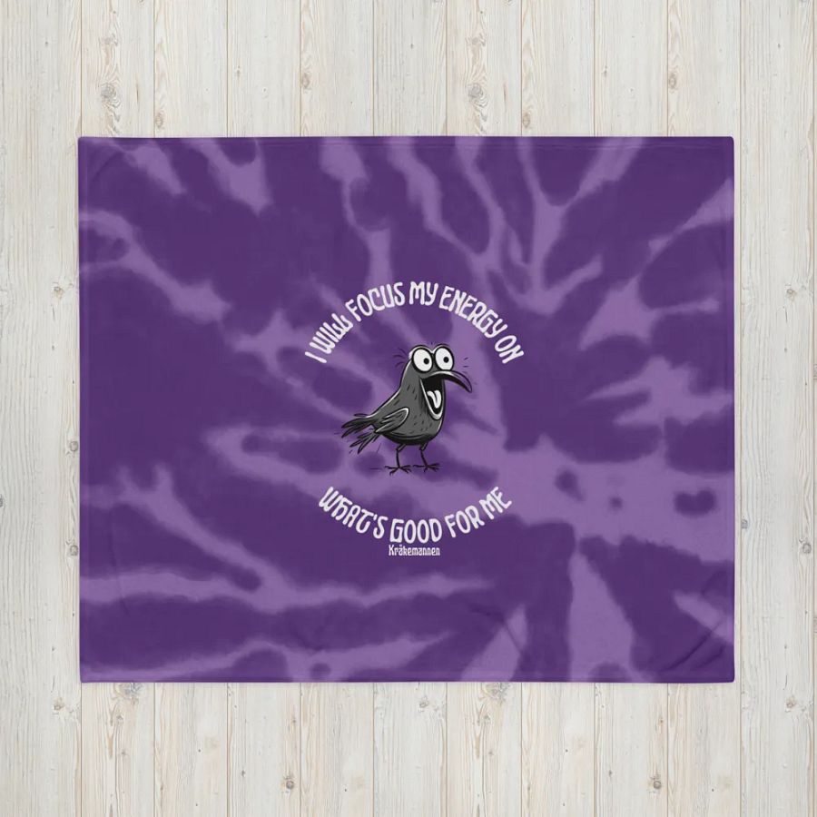 Throw Blanket 💟 I will focus my energy on what's good for me (127 × 153 cm) product image (4)