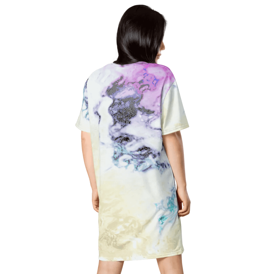 Pastel Abstraction Ladies T Shirt Dress product image (3)