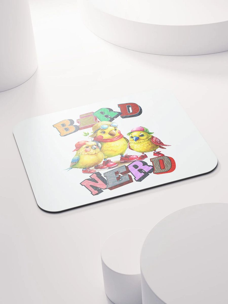 Bird Nerd Yellow Budgie Whimsical Mouse Pad product image (4)