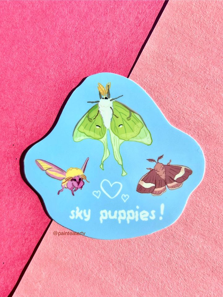 Sky Puppies Moth Sticker product image (1)