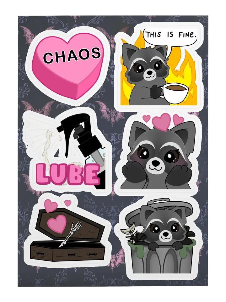 Emote Kiss Cut Sticker Sheets product image (1)