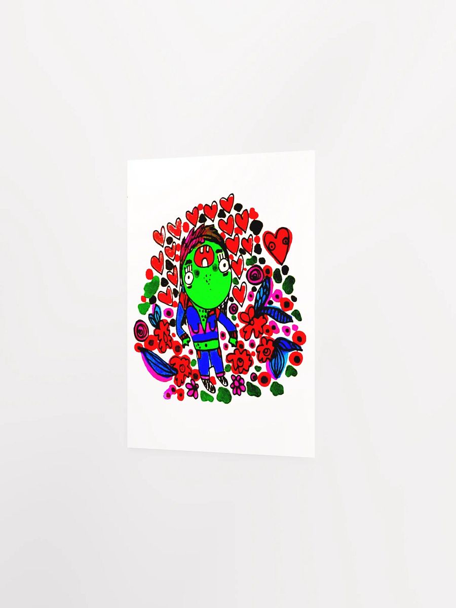 Green Guy in Love matte poster product image (20)
