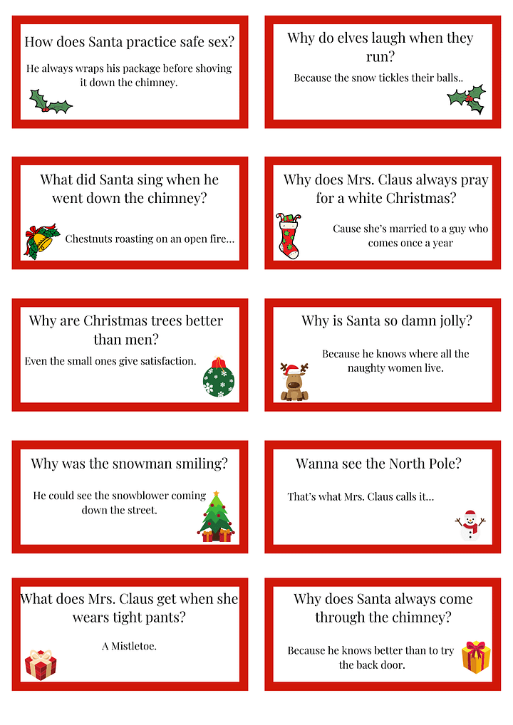 Cheesy Christmas Cracker Jokes and Bucket List product image (1)