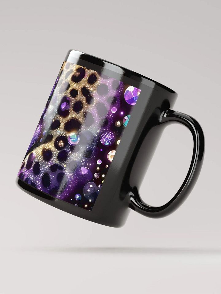 Glimmering Hearts Black Glossy Mug product image (3)