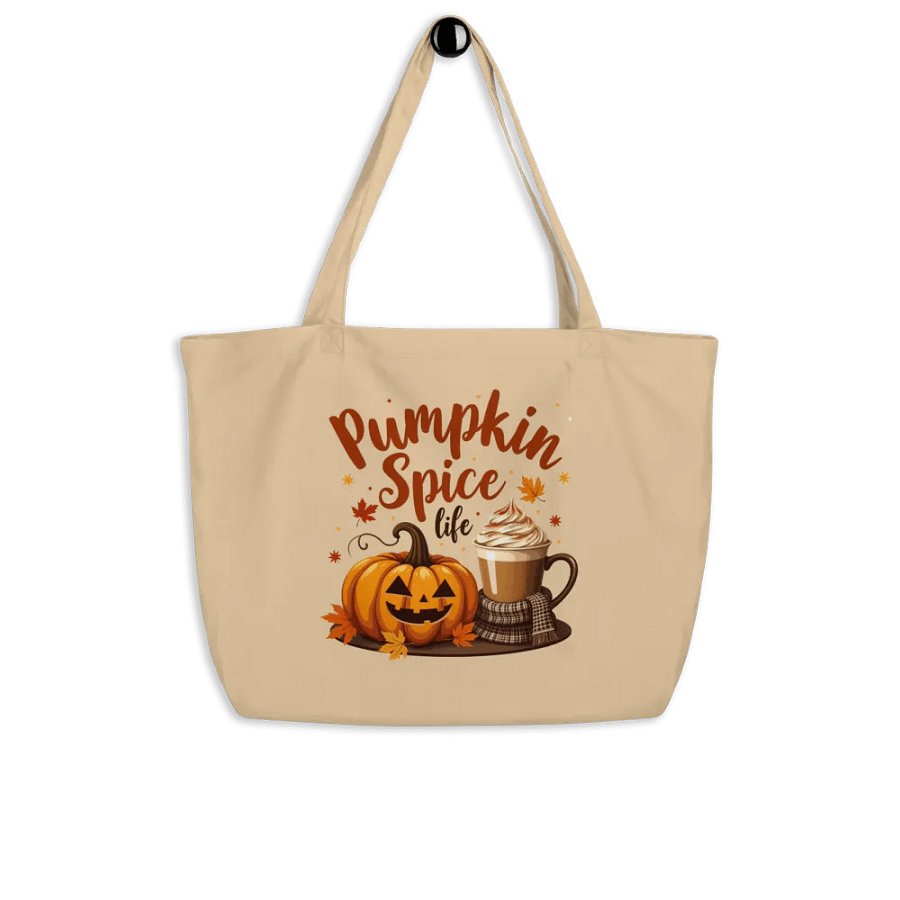 Pumpkin Spice Life Organic Tote Bag product image (4)