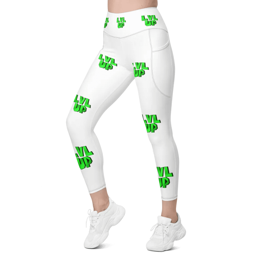 LVL UP White Yoga Pants product image (3)